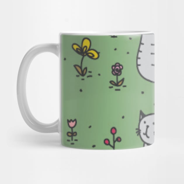 Pattern cute cats ,Funny cats by M.G Design 